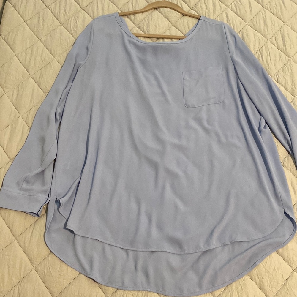 Light blue Loft blouse
